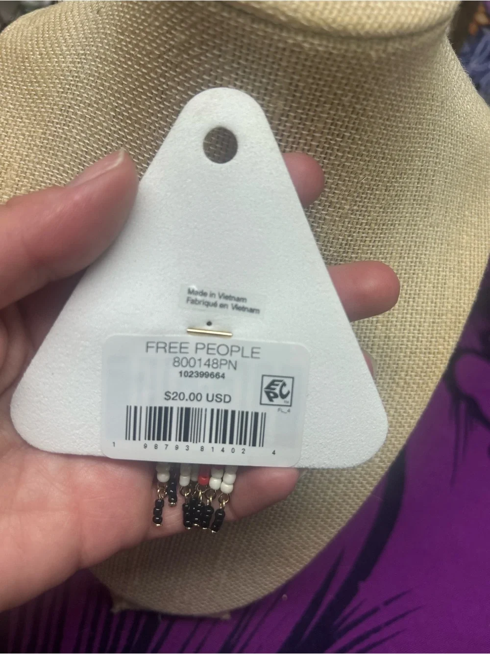 NWT Free People Bead Baby Brooch